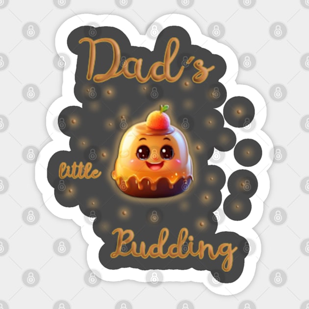 Dad´s little pudding Sticker by Cavaleyn Designs